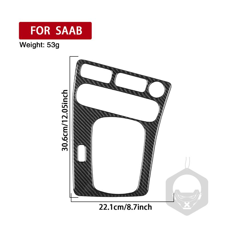 For Saab 9-5 2003-2005 Real Carbon Fiber Sticker Transmission Gear Shift Panel Border Car Accessories Interior Decorative