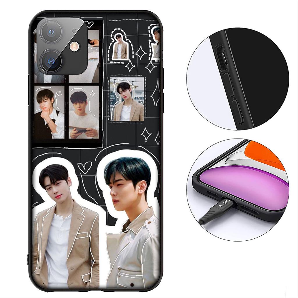 Cha EunWoo Eun Woo Phone Cover for Samsung Galaxy S22 S21 S20 FE Ultra Plus A35 A36 A37 A33 A34 A04 A71 Protective Case