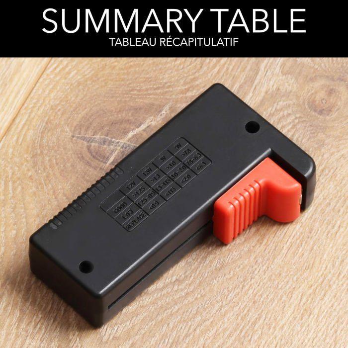 Testeur de Piles - BEIJIYI - Compact - Fonctionne sans Pile - Écran Numérique - Léger