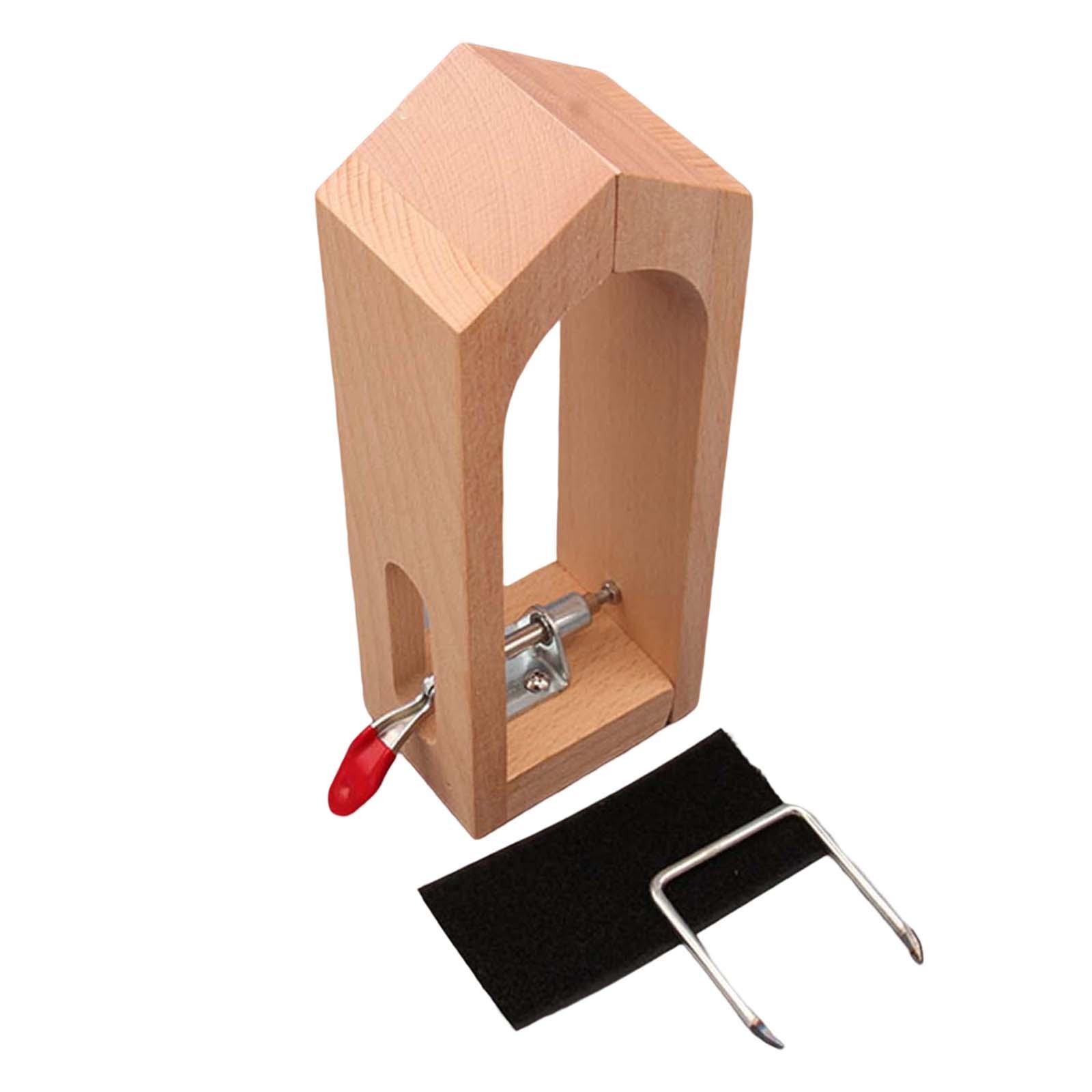 

Leather Stitching Holder Table Desktop Horse Clamp Stable 0~30mm Adjustable Wooden DIY Tool Leather Clamp for Hand Stitching