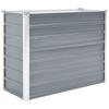 VidaXL Lit Surélevé Acier Galvanisé 100x40x77 cm Gris Jardinière Pot de Fleurs 44852