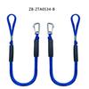 2pcs 4ft Bungee Dock Lines with Hook for Boat,Jet ski,Pontoon,Kayak,Watercraft