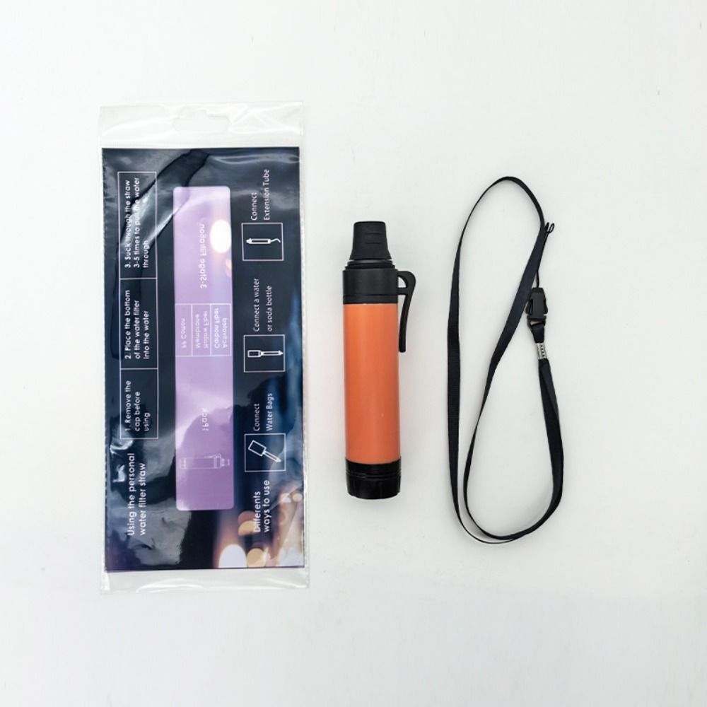 Purifier Mini Water Filter Straw Mini Drinking Water Filtering Straw Emergency