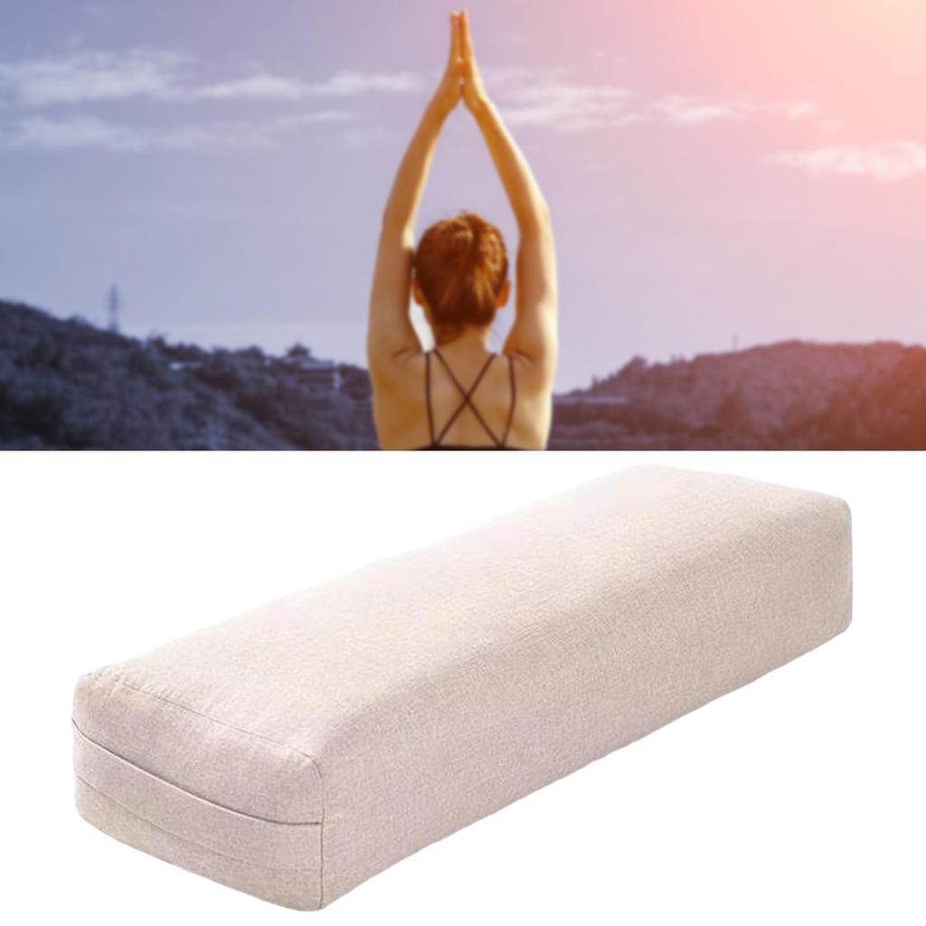 Yoga Bolster Pillow Multifunctional Practical Portable Long Yoga Pillow Women Easy to Clean Yin Yoga Comfort Cushion with Handle
