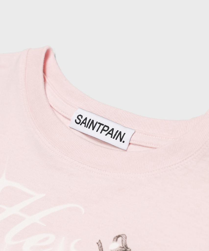 SAINTPAIN Sp Shocking Crop Short Sleeve T-Shirt Pink