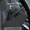 ESCASE Huawei P30 Pro Phone Case, P30 Pro Protective Cover, Creative Full-Edge Anti-Drop Leather Back Cover, ES-19 Deep Black
