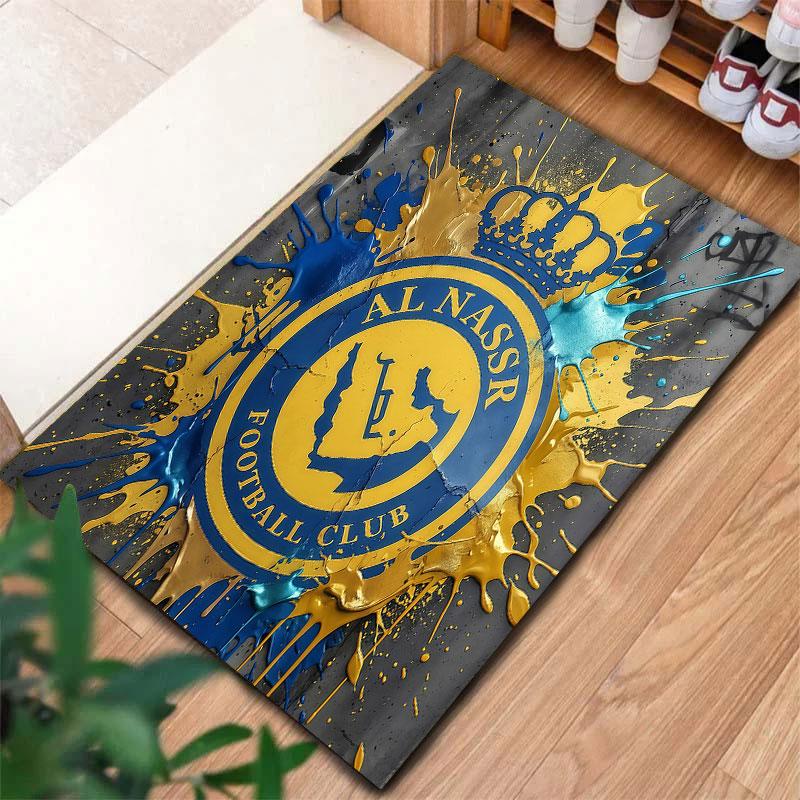 Al-Nassr FC Carpet Rug for Living Room Bedroom Home Sofa Decoration,Kids play Non-slip Floor Mat