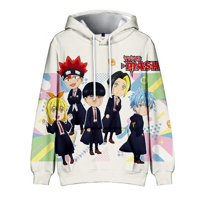 2024 Nová Manga Mashle Magic and Muscles Anime Mikina s kapucí Streetwear s dlouhým rukávem Ženy Pánská mikina Mashle Harajuku 3D oblečení