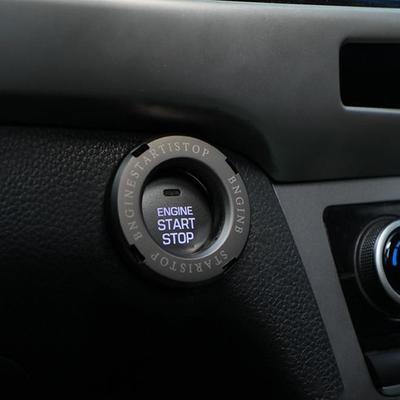 Car Motorcycle Engine Start Stop Switch Button Cover Ignition Swithch Rotating Protector Car Interior Rings Sticker Decoration