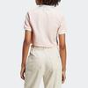adidas Originals Women's Cropped Polo Shirt Pink IP3757