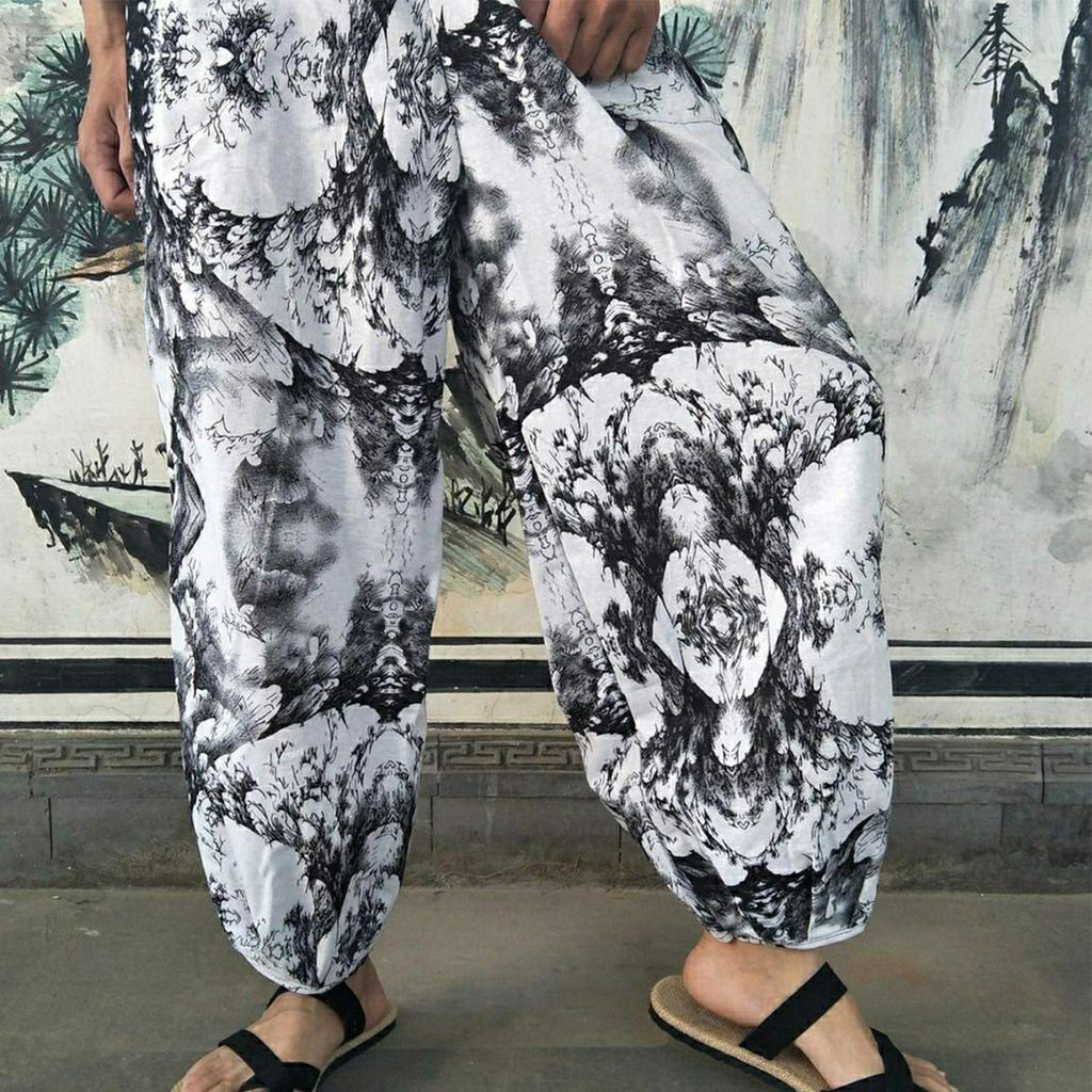 Summer Men And Women Nepalese Crotch Pants Loose Thai Pants Pants