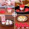 3/6pcs Egg Poachers Cooker Silicone Non-Stick Egg Boiler Cookers Pack Boiled Eggs Mold Cups for Breakfast Kitchen Cooking Tools