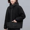 Women's 2024 Winter Hooded Cotton Jacket - Loose, Plus-Size, Thickened Casual Coat for Middle-Aged Moms