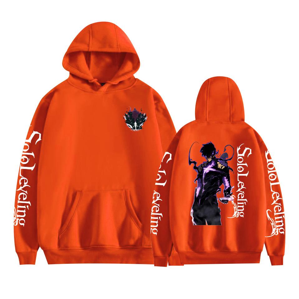 Solo Leveling Anime Mens Hoodie Sweatshirt CARTOON Hoodie Pullover Unisex Oversized Sweatshirt