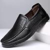 Herren Sommer Atmungsaktive Hohlsandalen Rindsleder Echtes Leder Weiche Sohle Leder Ballerinas Slipper Freizeitschuhe2025