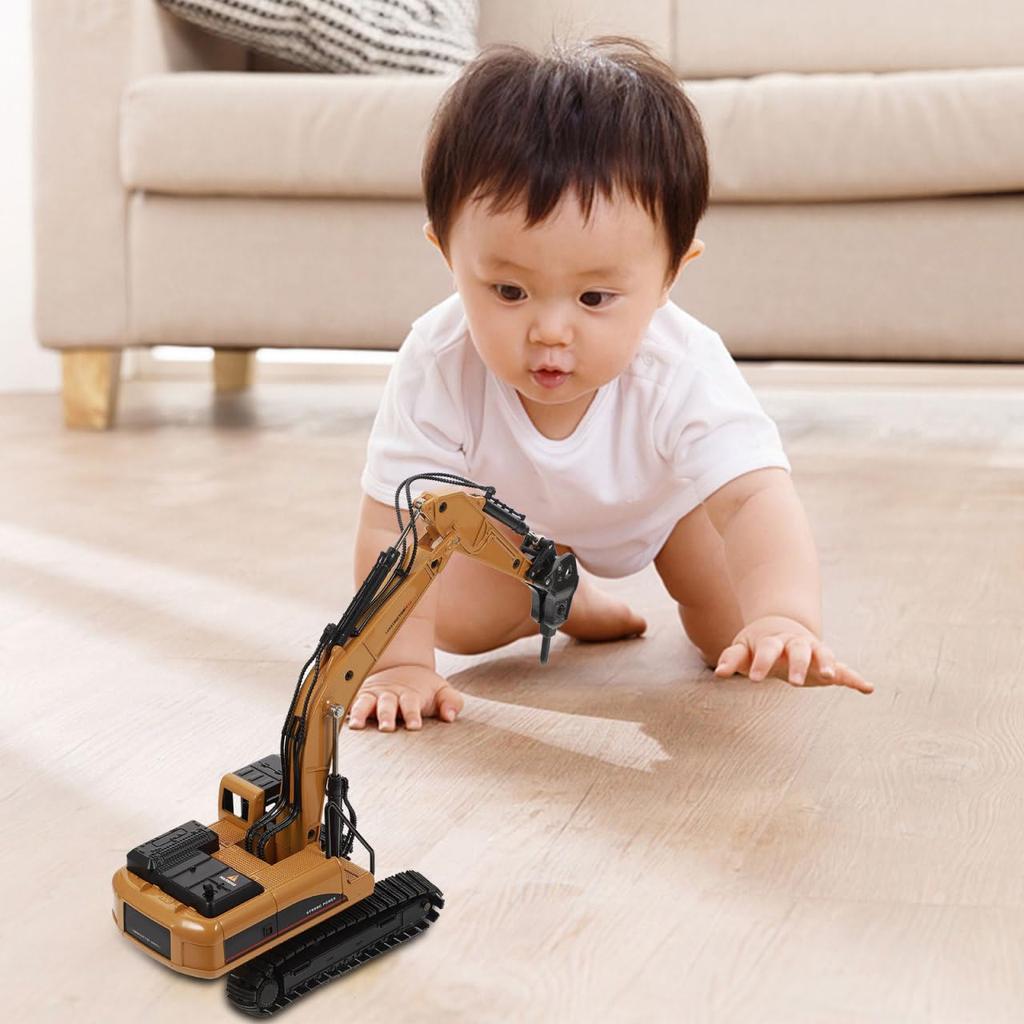TOYMYTOY Excavator Construction Work Metal Engineering Vehicle Toy for Boys Toy, Vehicle, Truck, 150