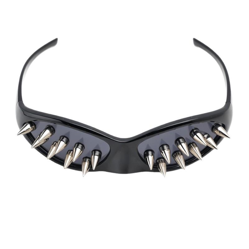 Cyberpunk Spiked Novelty Sunglasses Punk Party Personality PC Eyewear