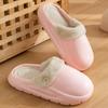 Removable waterproof cotton slippers women's autumn and winter new indoor home warm and non-slip couple outer wear cotton mop men