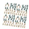 100Pcs 1/72 Scale Models Kit Miniature Figurines Kids Diorama Layout Playset Toys for Imaginative