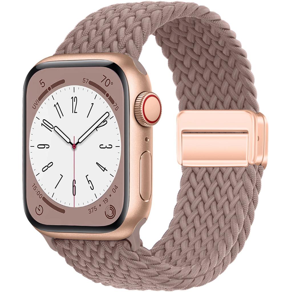 Braided solo loop Strap For Apple Watch ultra Band 44mm 40mm 45mm 49mm 41mm 38mm magnetic Bracelet iWatch series 2 se 7 3 6 8 9