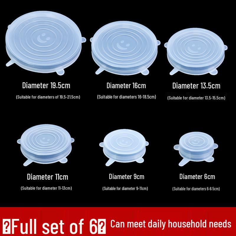 Silicone Universal Food-Grade Microwave Cover: Transparent, High-Temp Resistant