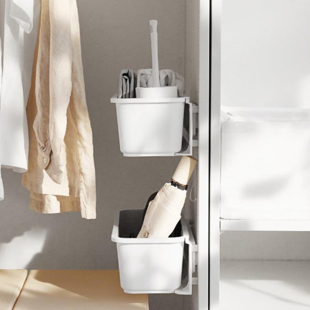 Kitchen Under Sink Storage Rack Spice Bottle Holder Organizer Shelf Bathroom Stand Household Wall-mounted Plastic Chopstick Box