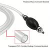 Ergonomic Hand Squeeze Oil Pump Gasolines Siphon Hose Pump For Auto HVAC Maintenance Natural Rubber Construction