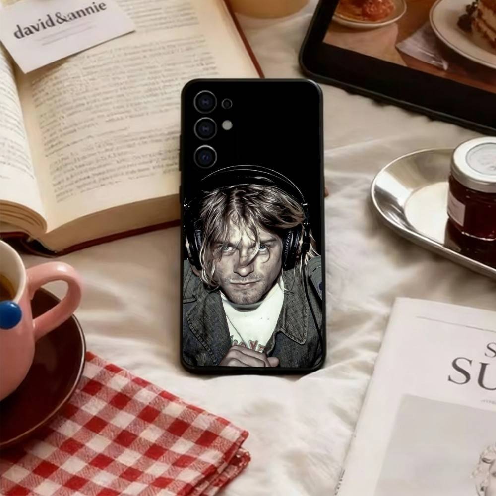 

Singer Kurt Cobain Phone Case Soft black For Samsung S25,S24,S21,S22,S23,S30,Ultra,S20,Plus,Fe,Lite Samsung S20plus5G