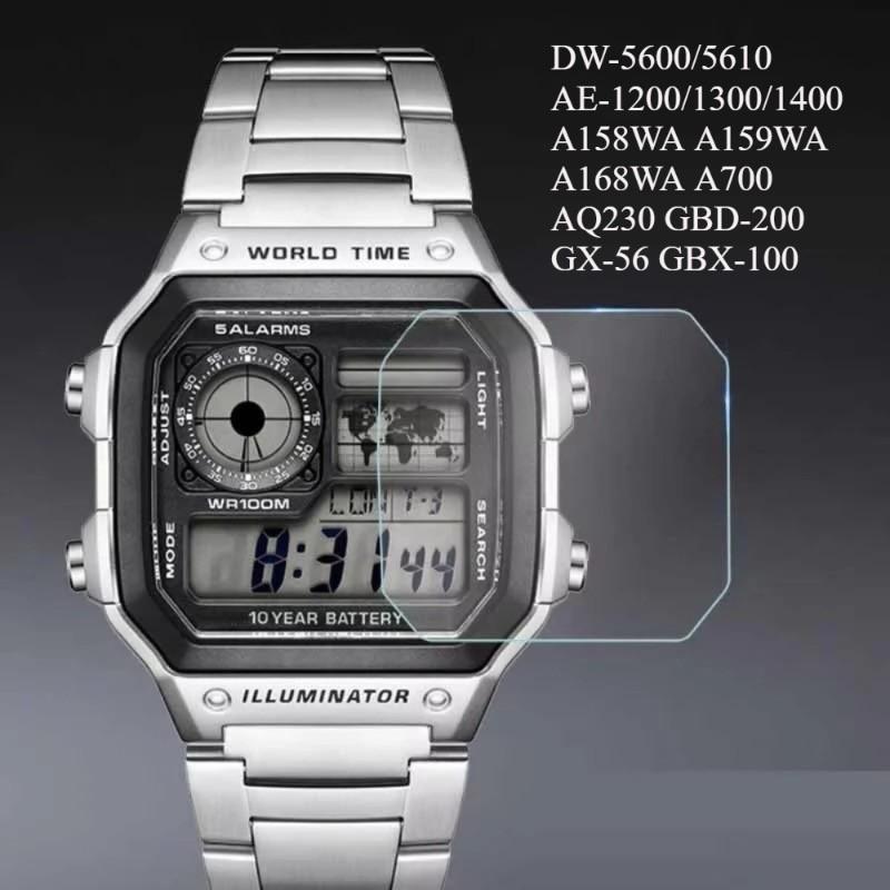 3pcs Screen Protector Cover Film For Casio DW-5600/5610 AE-1200/1300/1400 A158WA A159WA A168WA A700 AQ230 GBD-200 GX-56 GBX-100