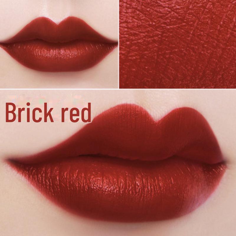 Lan Yi Snowflake Marble Soft Lipstick - Retro Aunt Color, Bean Paste, Tomato Shades, Whitening, All-Match.