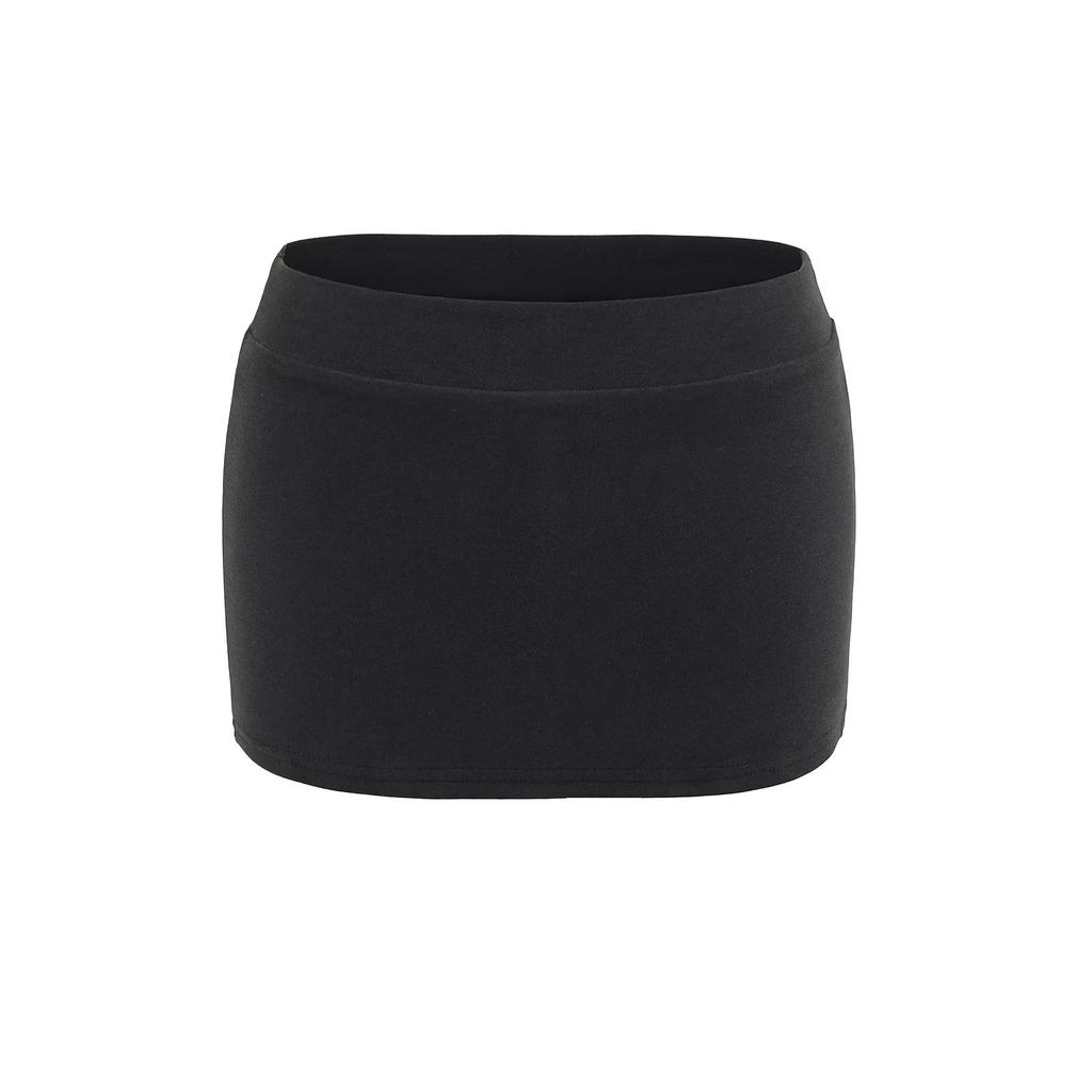 Pure Desire Women's Spring/Autumn Low-Waist Hip-Hugging Midi Skirt