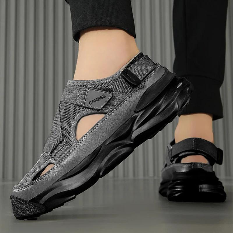 Fashion Rubber Man Sandals Velcro Beach Luxury H Wholesale Summer Sale Outdoor on Offer Big Size High Quality Non-slip Eva Shoes for Men