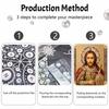 DIY 3D Pearl Diamond Painting Art Set Jesus Christ Religious Wall Art Home Decor Art Set Wall Art