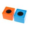 1Pc Orange/Black/Yellow/White/Blue Abs Ktv Mic Microphone Flag Station Square Shaped Microphone Tv Interview Station Black Hole
