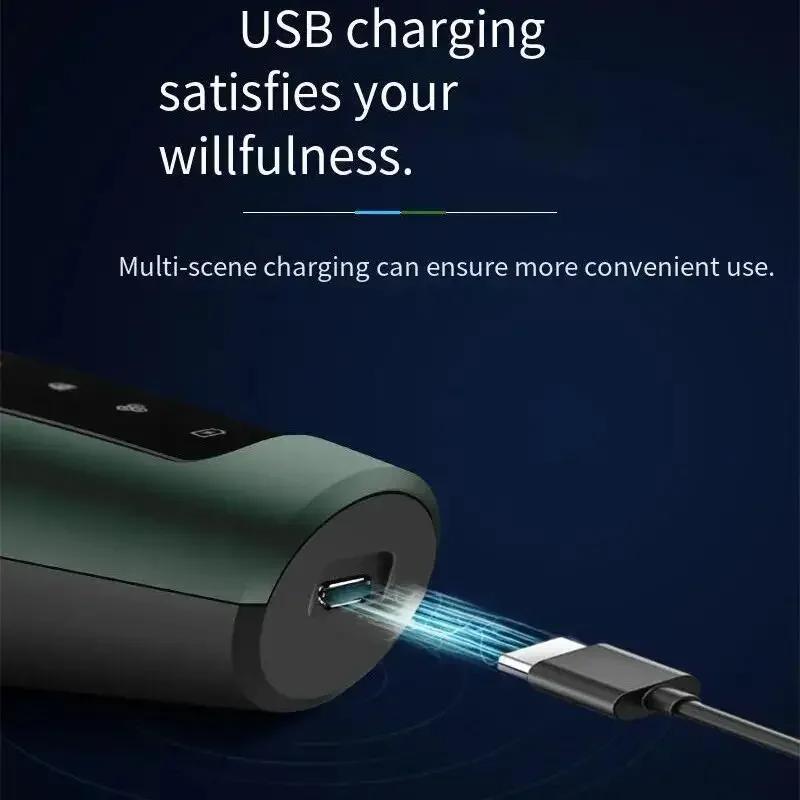 Aparate de ras electrice pentru bărbați, impermeabile, pentru utilizare umedă/uscată, mașină de tuns electrică, aparat de ras, baterie reîncărcabilă, mașină de ras rotativă, bărbierit