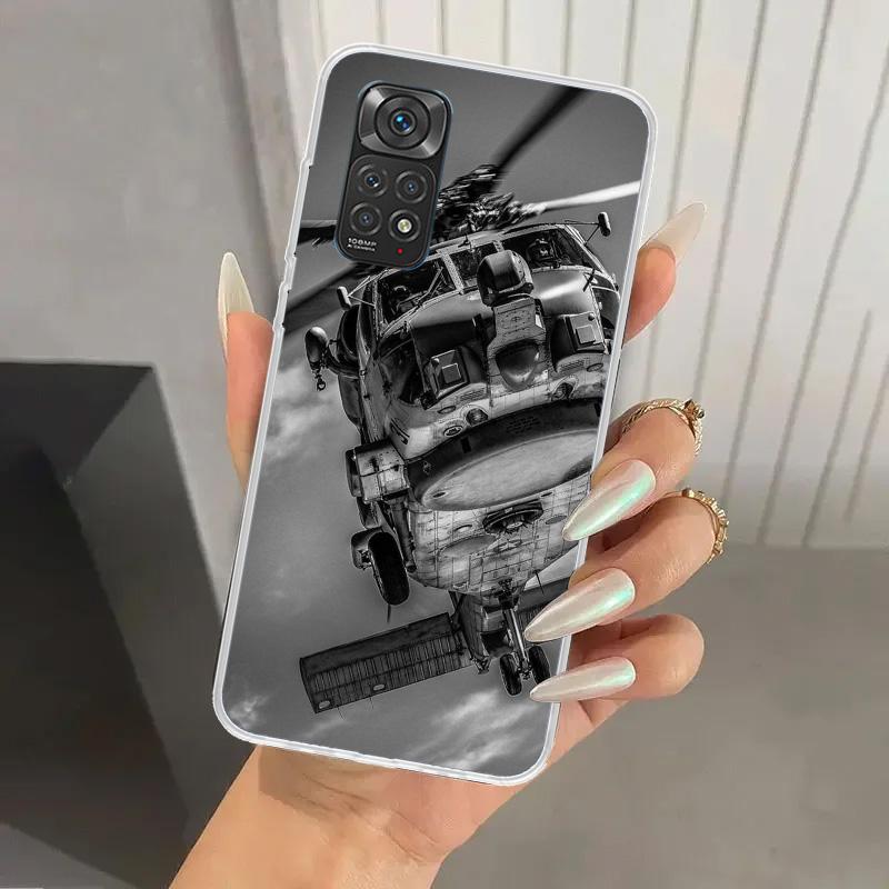 Military Aircraft Warship Fighter Phone Case for Xiaomi Redmi Note 15 14 14S 13 12S 12 Pro 11S 11 Plus 11T 11E 10S Soft Funda Pr