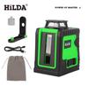 Nivelator Laser Mini de Înaltă Precizie cu 5 Linii, Lumină Puternică și Nivelă cu Apă cu 2 Linii