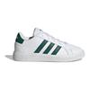 Adidas Grand Court Lace-Up J White Collegiate Green Kids Sneakers Cloud-White IG4830