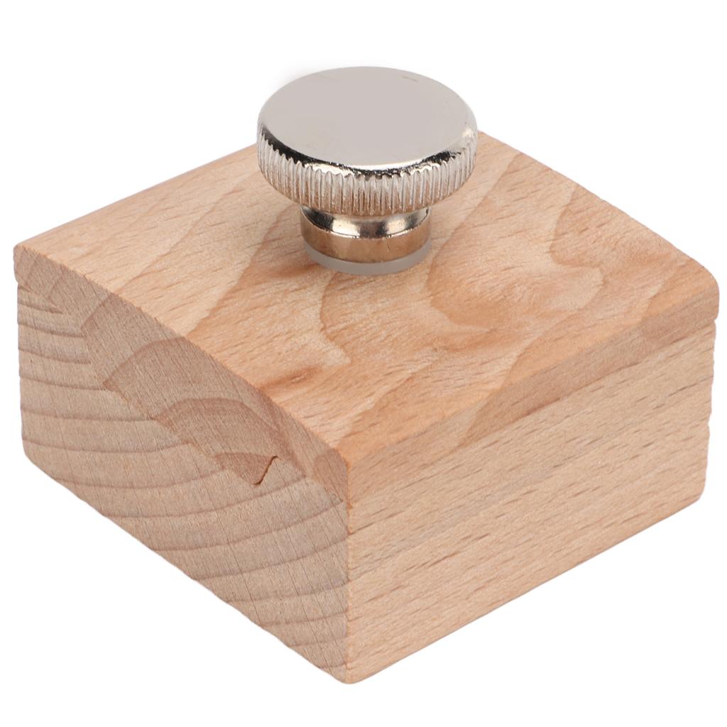Wooden Sanding Block Abrasion Resistant Beech Edge Banding Polishing Sandpaper Holder Sanding Blocks Hand Made Leather