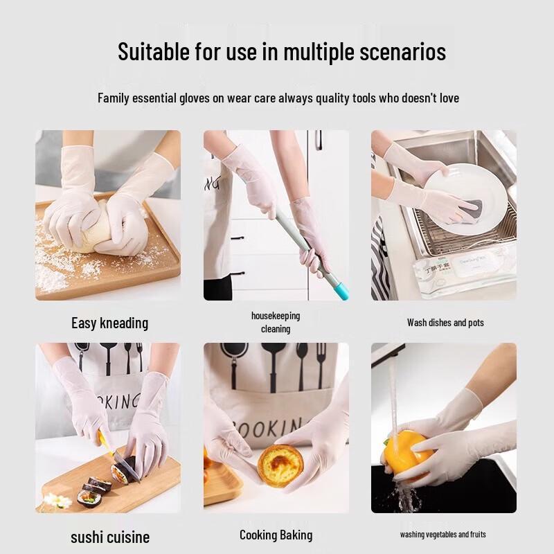 Solida Disposable Pink Food-Grade Nitrile Gloves