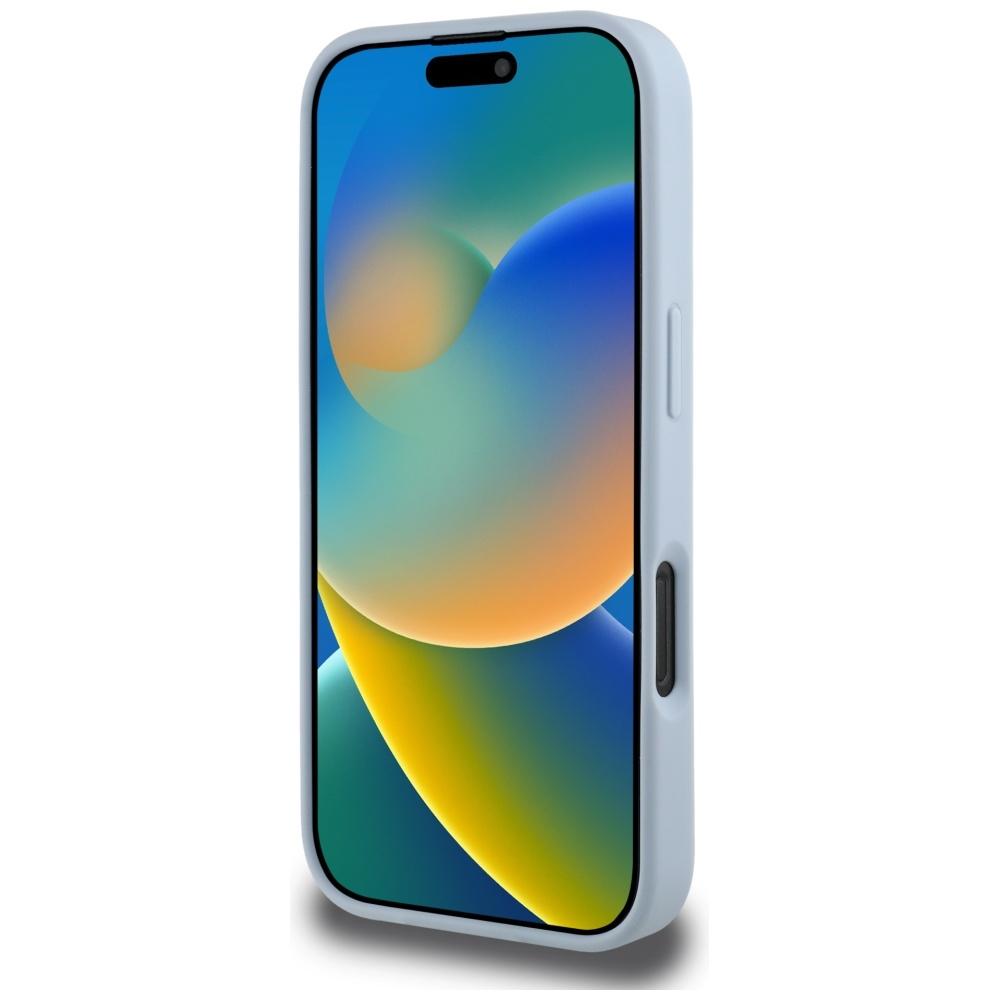 Hülle für iPhone 16 Pro Max Guess Gekörntes Klassisches Logo Blau