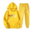 2023 TRAPSTAR Trendy Letter Hoodie Sweatshirt Sports Set for Men & Women - Casual, Loose Fit.