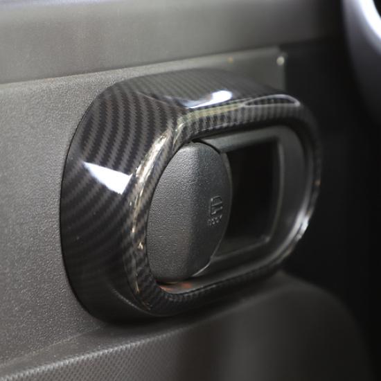 Inner Door Bowl Switch Decor Ring Cover Trim For 2Door Jeep Wrangler JK 2007-10