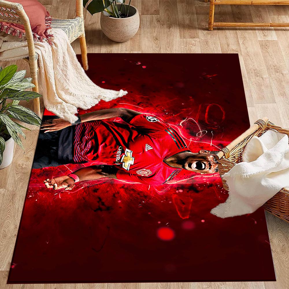 Pogba's Jersey Area Rug Design for Game Room Playrooms Dormitory Entryway Anti-slip Rug Office home decor Gift for Festivals