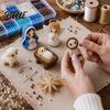 Beginners Bead Set Nativity DIY Beading Kit Cute 3D Mary Joseph Baby Jesus Craft Set Vibrant with Colorful Beads Accessories Holy Family