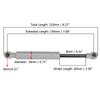 2pcs 200-380N 195mm 8mm Car Gas Strut Bars Gas Spring Hood Support Rod Shock Lift for RV Bed Window Bus Caravans