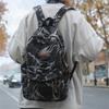 Denim Camouflage Backpack Casual Style Unisex School Bag Fashionable Travel Rucksack