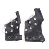 Fashion Men Punk Hiphop Rivet Half Finger Leather Gloves Women's Stage Performance Fingerless Touch Screen Motorcycle Mitten