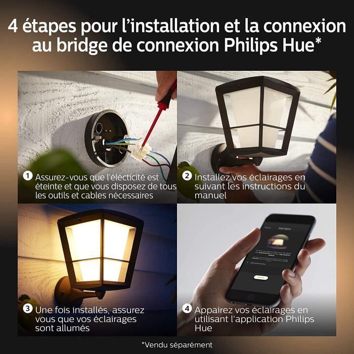 PHILIPS HUE Hue White and Color Ambiance Applique murale extérieure Econic - 915005732101