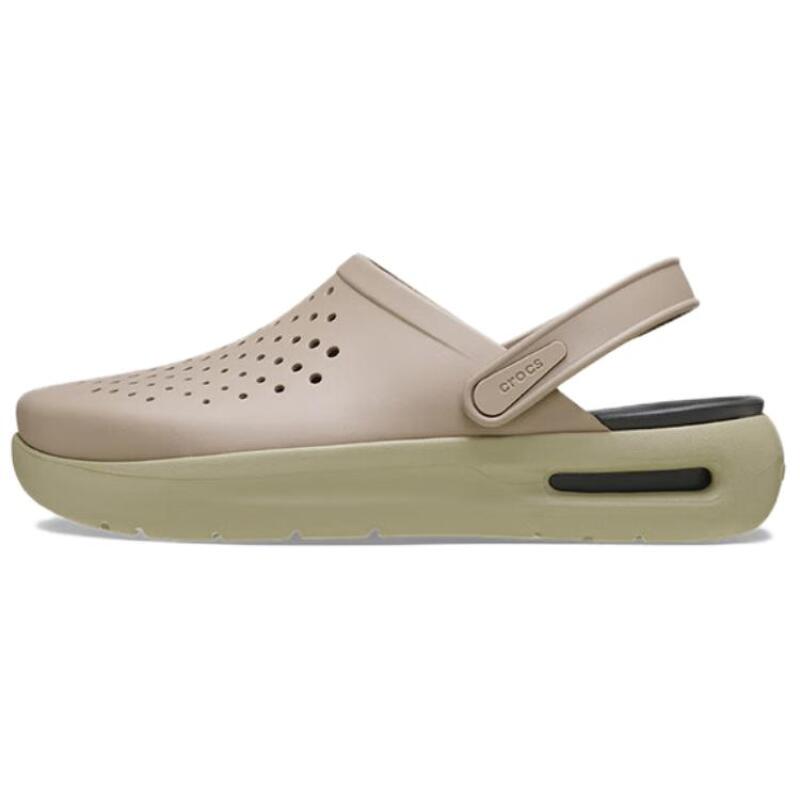 Crocs EVA Simple and Comfortable Hole Shoes Unisex Taupe